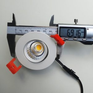 Đèn Âm trần 3W xoay góc mặt kính, đèn tủ rượu, đèn tủ bếp