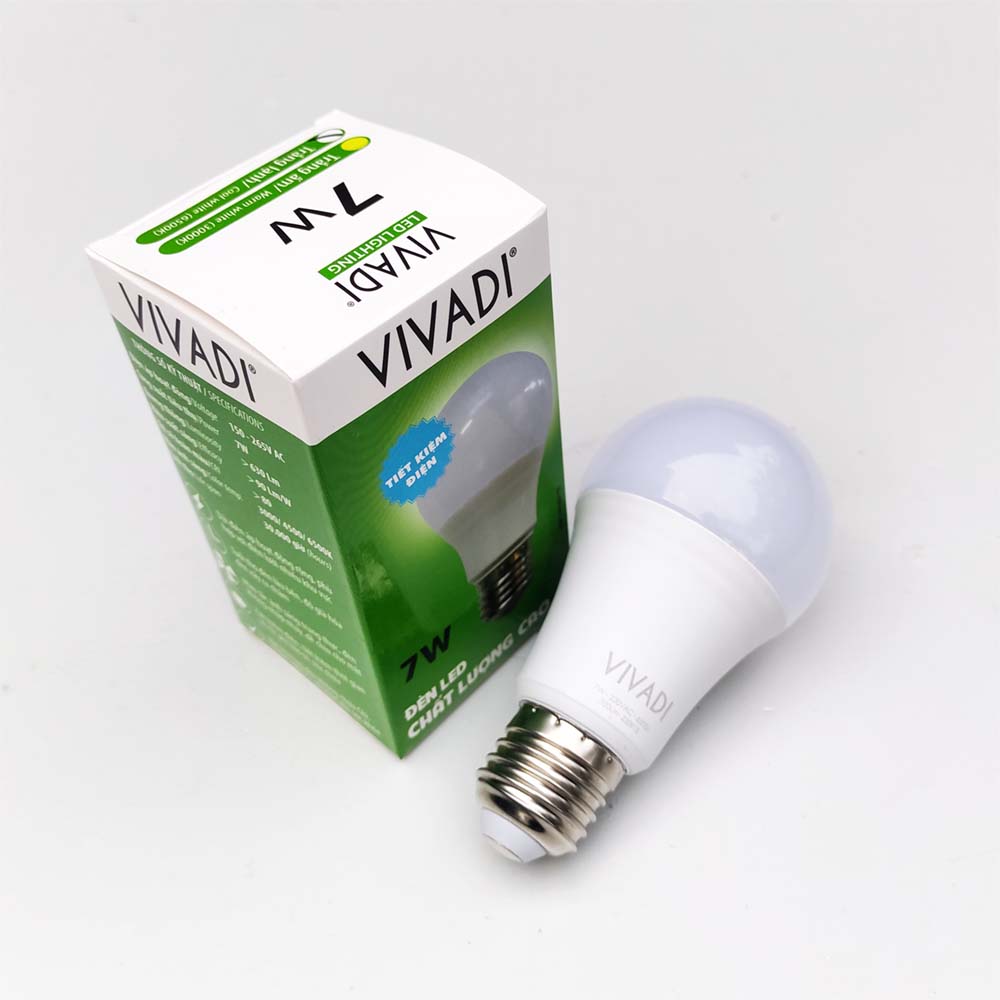 Đèn LED tròn 7W-A60 VIVADI (Eco Class) - Ảnh 2